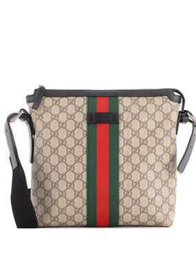 Gucci Web Messenger Bag Gg Coated #323472G90B